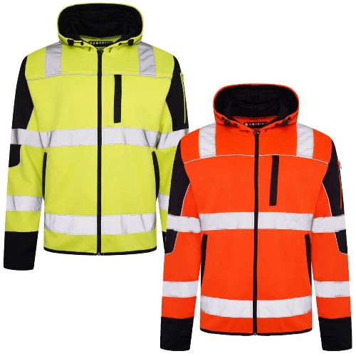 Aviator AV044 hi vis zip hoody main image