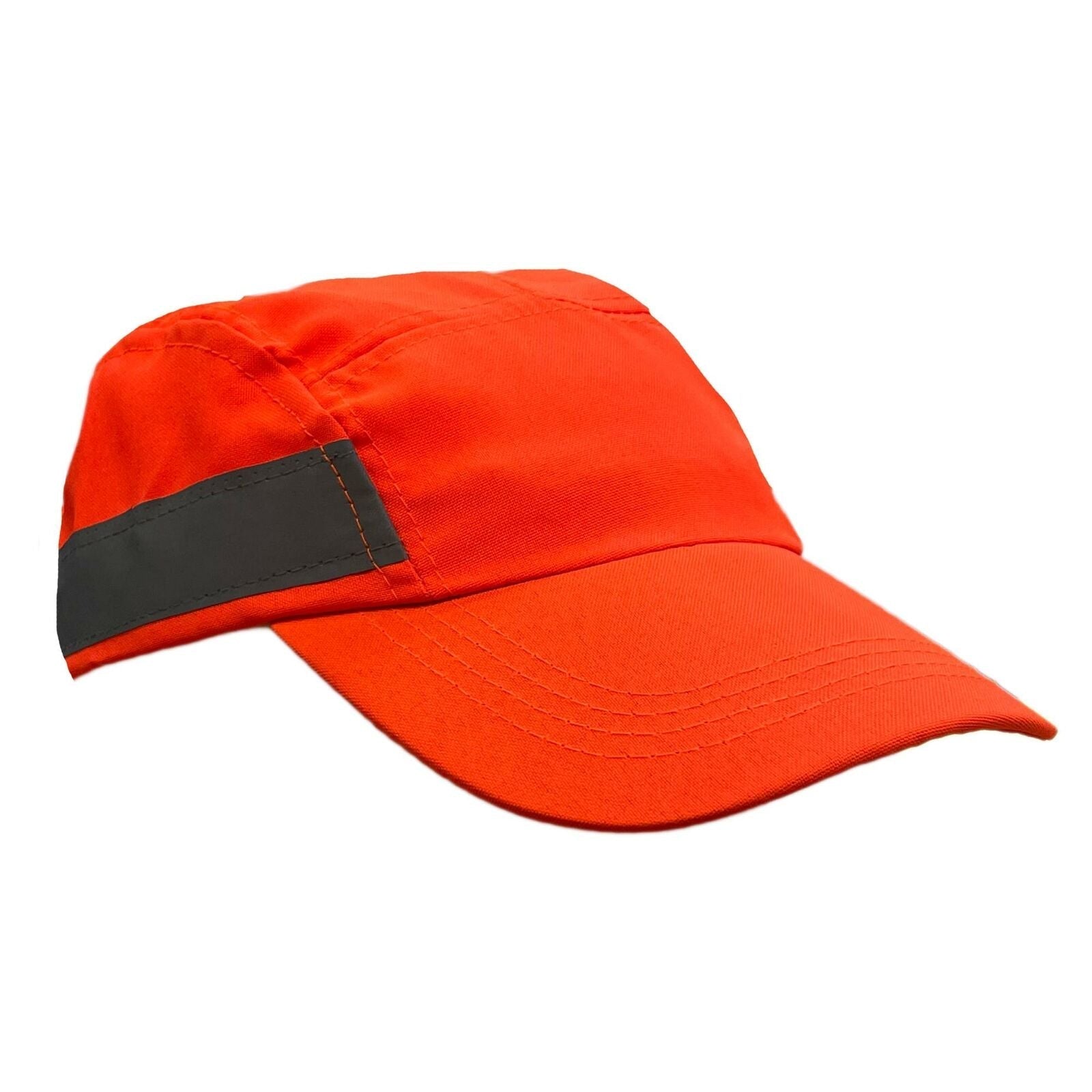 Adults hi vis reflective baseball cap detail view