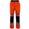 HV516 hi vis cargo trousers pocket detail