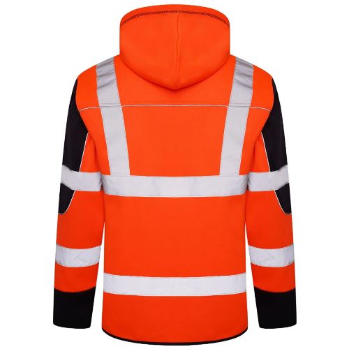 Aviator AV044 hi vis zip hoody worn on site