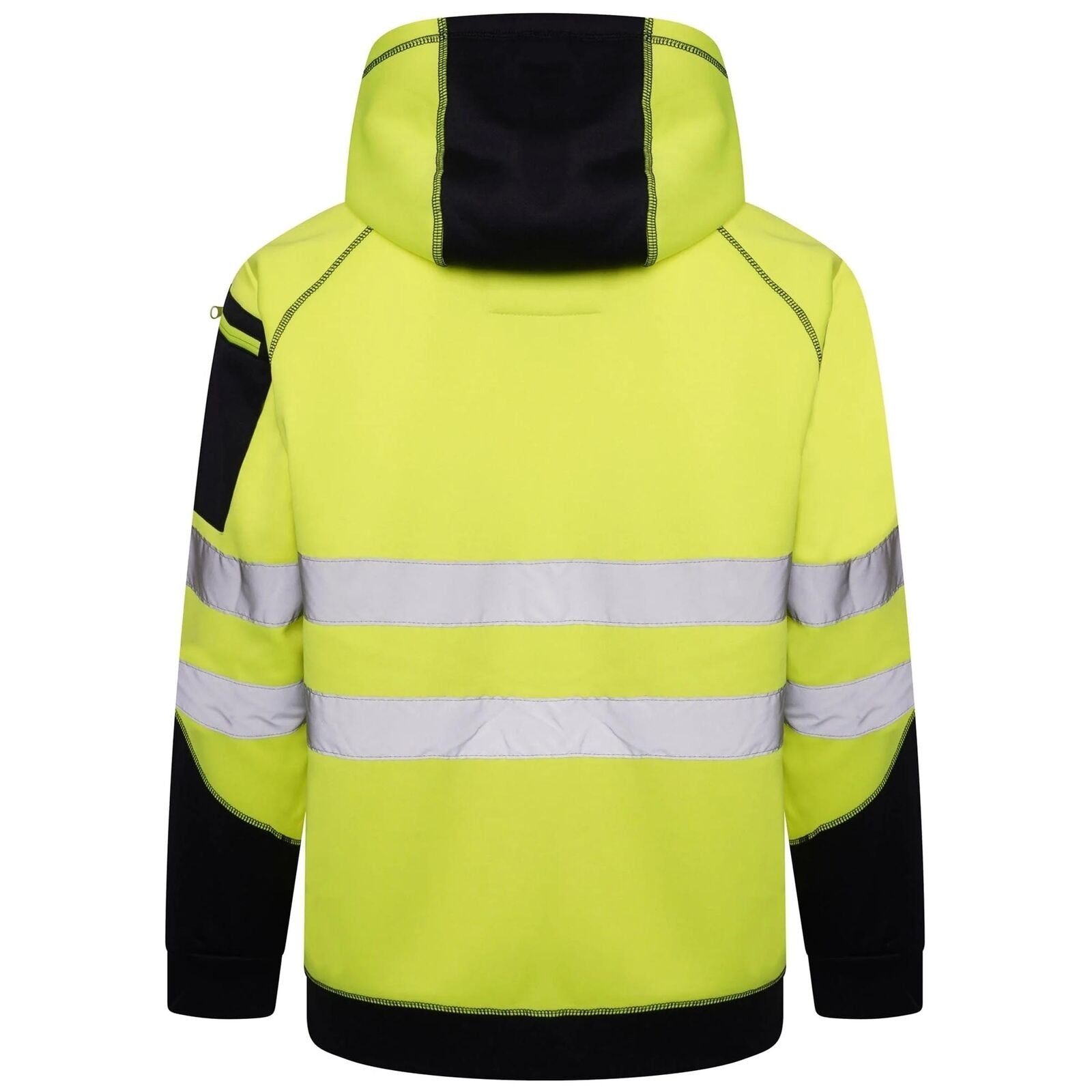 Aviator AV036 hi vis zip hoodie pocket detail