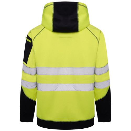 Aviator AV034 hi vis pullover hoodie kangaroo pocket detail