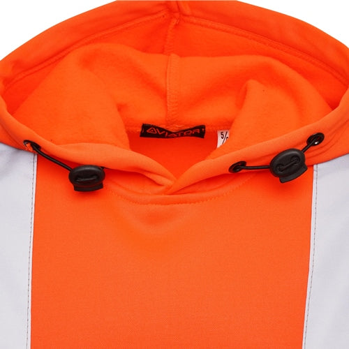 Aviator AV001 kids hi vis hoodie rear reflective tape detail