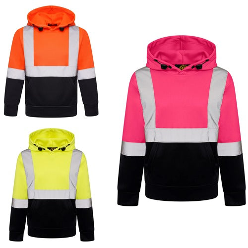 Aviator AV001 kids hi vis pullover hoodie main image