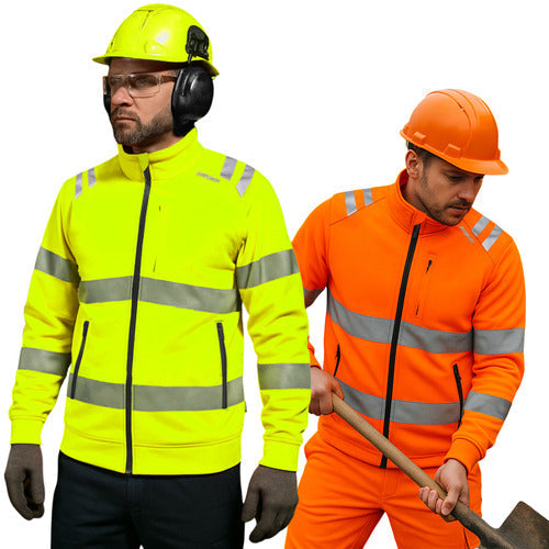 FBH2842 hi vis breathable zipper jacket primary image