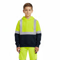 Standsafe HVK008 kids hi vis hoodie in yellow and navy