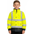Standsafe HVK025 kids hi vis bomber jacket front view