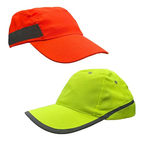 Adults hi vis reflective baseball cap front view
