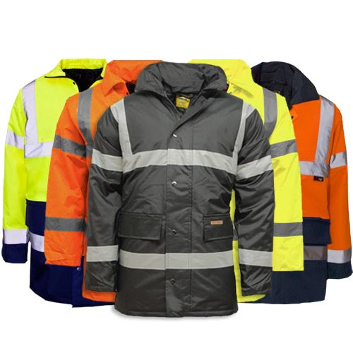 Standsafe HV302 hi vis waterproof parka jacket gallery showing all colour options