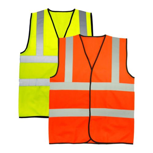 Stepahead HV001 hi vis safety vest in yellow with velcro fastening