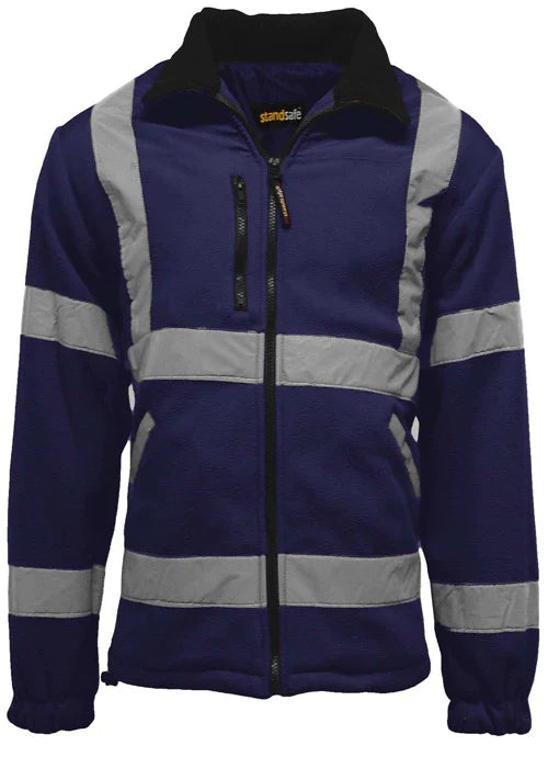 Standsafe HV022 hi vis fleece jacket in navy