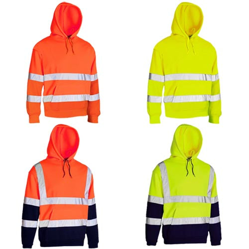 Kapton HV313 hi vis pullover hoodie gallery showing all colours