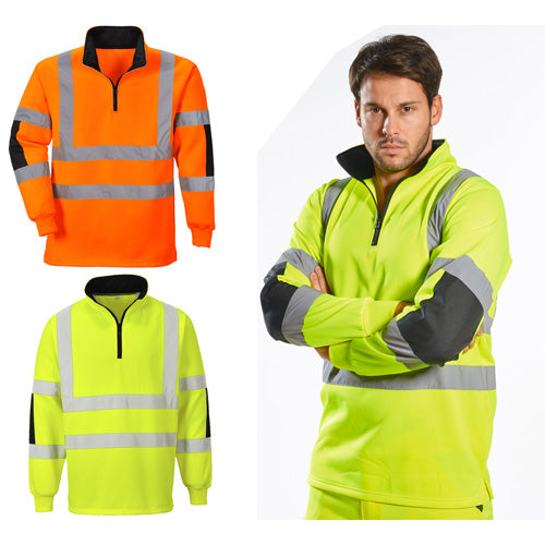 Portwest B308 Xenon hi vis rugby shirt gallery view