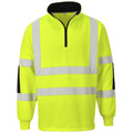 Portwest B308 Xenon hi vis rugby shirt in yellow