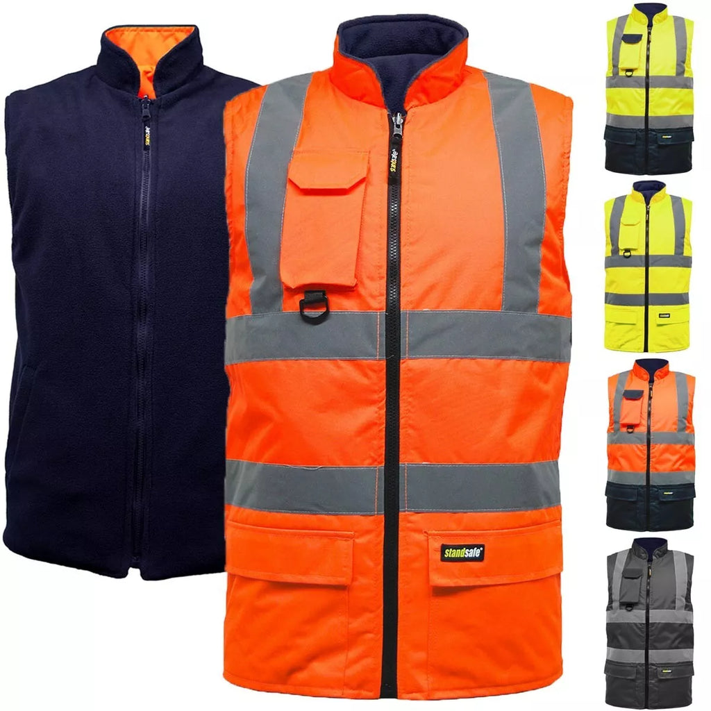 HV037 hi vis reversible bodywarmer product image
