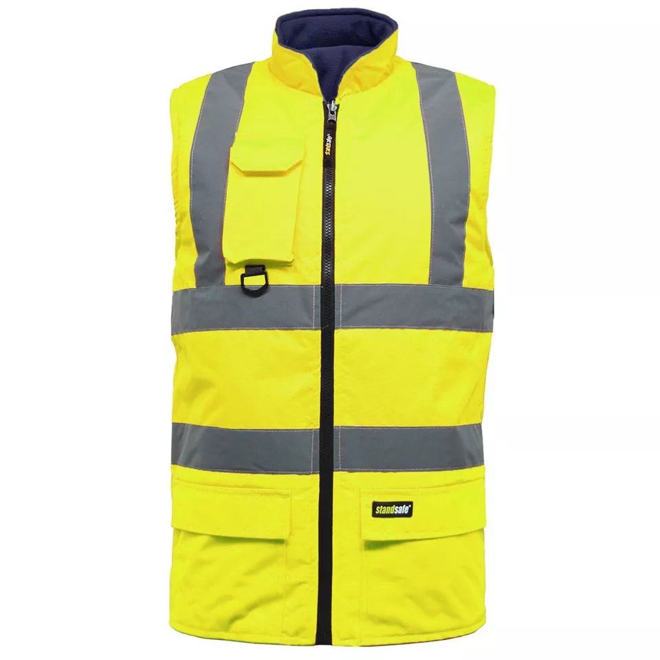 HV037 reversible bodywarmer in plain reverse