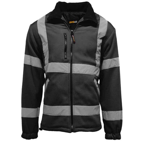 Standsafe HV022 hi vis fleece jacket in black